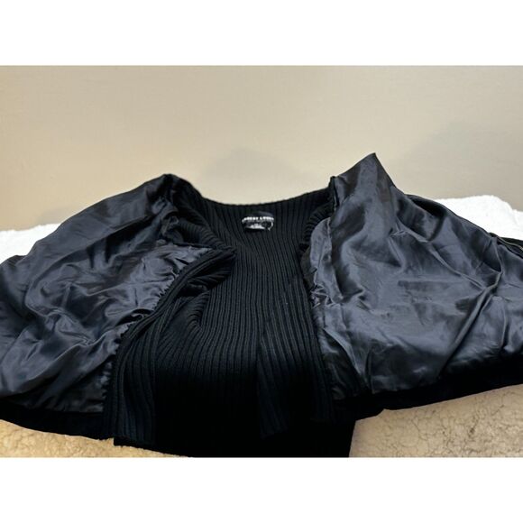 Vt6 Blk Suede/Knit Jacket Size 2X by Robert Louis Retro 80's/90's Vibes - Picture 5 of 6